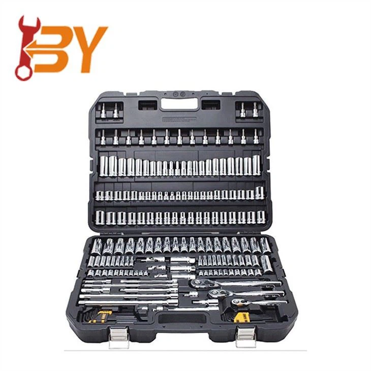 192pcs Chrome Vanadium Knurling Mechanics ساکٹ رنچ سیٹ